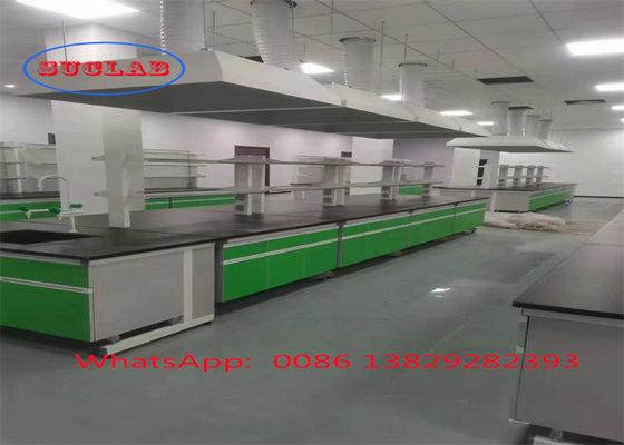 Buen precio Cuadro C Laboratorio de química de seguridad Banquillo de trabajo Muebles de laboratorio Suministros con superficie de trabajo laminada resistente a productos químicos en línea