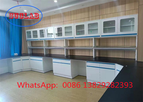 Buen precio Banco de trabajo de laboratorio de madera resistente a sustancias químicas con materiales duraderos y bisagras DTC105 DEG en línea