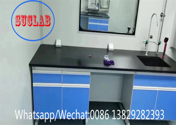 Buen precio Diseño de muebles de laboratorio modulares de tamaño personalizado resistentes a productos químicos para un almacenamiento y una seguridad eficientes en línea