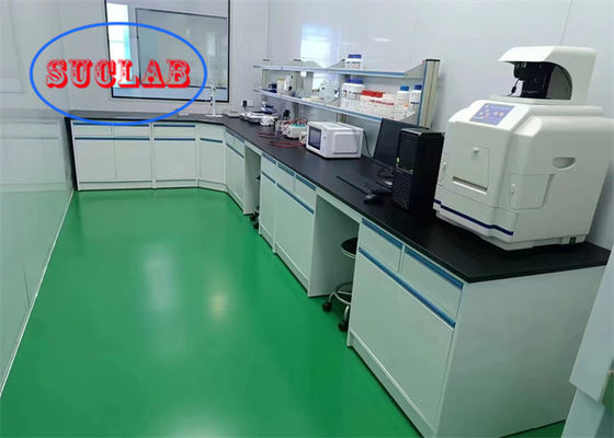 Buen precio Banco de pared de laboratorio de resina epoxi Hong Kong con almacenamiento de mango lineal sin soldar en línea