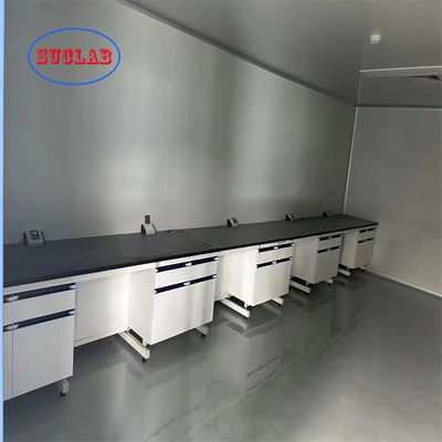 Buen precio Diseño de muebles de laboratorio modulares de madera de acero personalizable aceptable para OEM / ODM en línea