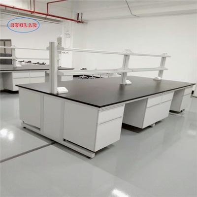 Buen precio C-frame Quotación de la mesa de trabajo de laboratorio de química con resina fenólica o resina epoxi y materiales de acero inoxidable en línea