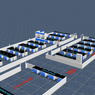 Buen precio Muebles de laboratorio de química personalizables Fabricantes de mesas de laboratorio Instalación rápida para operaciones de laboratorio sin problemas en línea