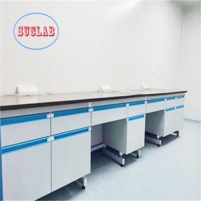Buen precio Superficie de trabajo laminada resistente a los químicos azul para muebles de laboratorio químicos en línea