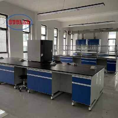 Buen precio Equipos de laboratorio personalizados de gama blanca de química aplicada Bancos de laboratorio con almacenamiento Hong Kong en línea