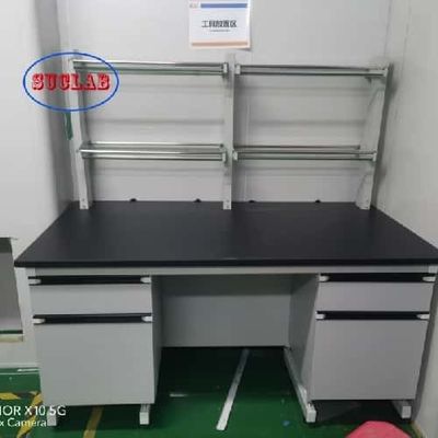 Buen precio Banco de laboratorio de química de China Hong Kong con bisagra de acero inoxidable y encimeras fenólicas en línea