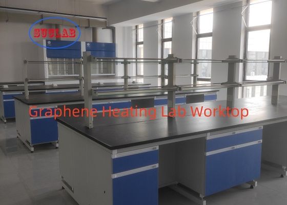 Buen precio Experimentos de ciencias escolares Química Laboratorio de calefacción Banco de trabajo con estante de reactivos en línea