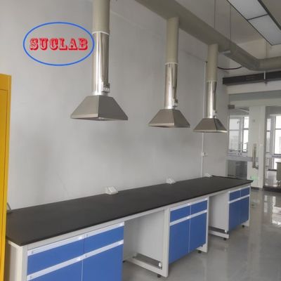 Buen precio Banquillo de laboratorio de química mayorista con cuerpo de latón y núcleo de válvula de cerámica DTC de 16 pulgadas de tres secciones silente de tren blanco / azul / amarillo / negro en línea