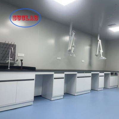 Buen precio Agencia de banco de laboratorio de química de enchufe multifuncional con bisagra DTC 105°/175° bisagra de acero inoxidable y fregadero de resina epoxi en línea