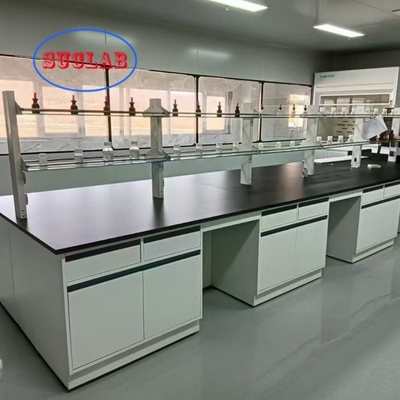 Buen precio OEM ODM Banco de laboratorio de química Importadores Material de madera de acero para experimentos en línea
