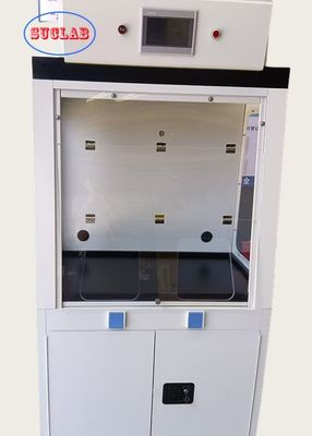 Buen precio Campana extractora de laboratorio con superficie de trabajo de resina fenólica resistente a químicos para realizar experimentos en laboratorio, 1275 mm * 620 mm * 2060 mm en línea