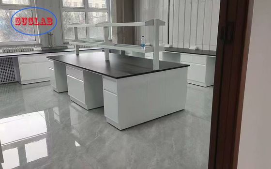 Buen precio Customizable Laboratory Workstation Furniture Manufacturer with Chemical-resistant Safety Features en línea