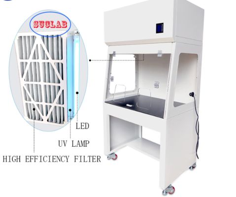 Buen precio Fabricantes de campanas extractoras de laboratorio de acero completo estándar con sistema de control de pantalla táctil LCD para laboratorios de química y escuelas en línea