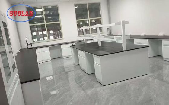 Buen precio Banco de laboratorio de química personalizado Excelente servicio al cliente y características de seguridad resistentes a los químicos para resistencia química en línea
